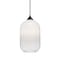 Besa Lighting Omega 12 Cord Pendant, White/Clear, Bronze Finish, 1x60W Incandescent 1JT-OMEGA12WH-BR - alternate 1